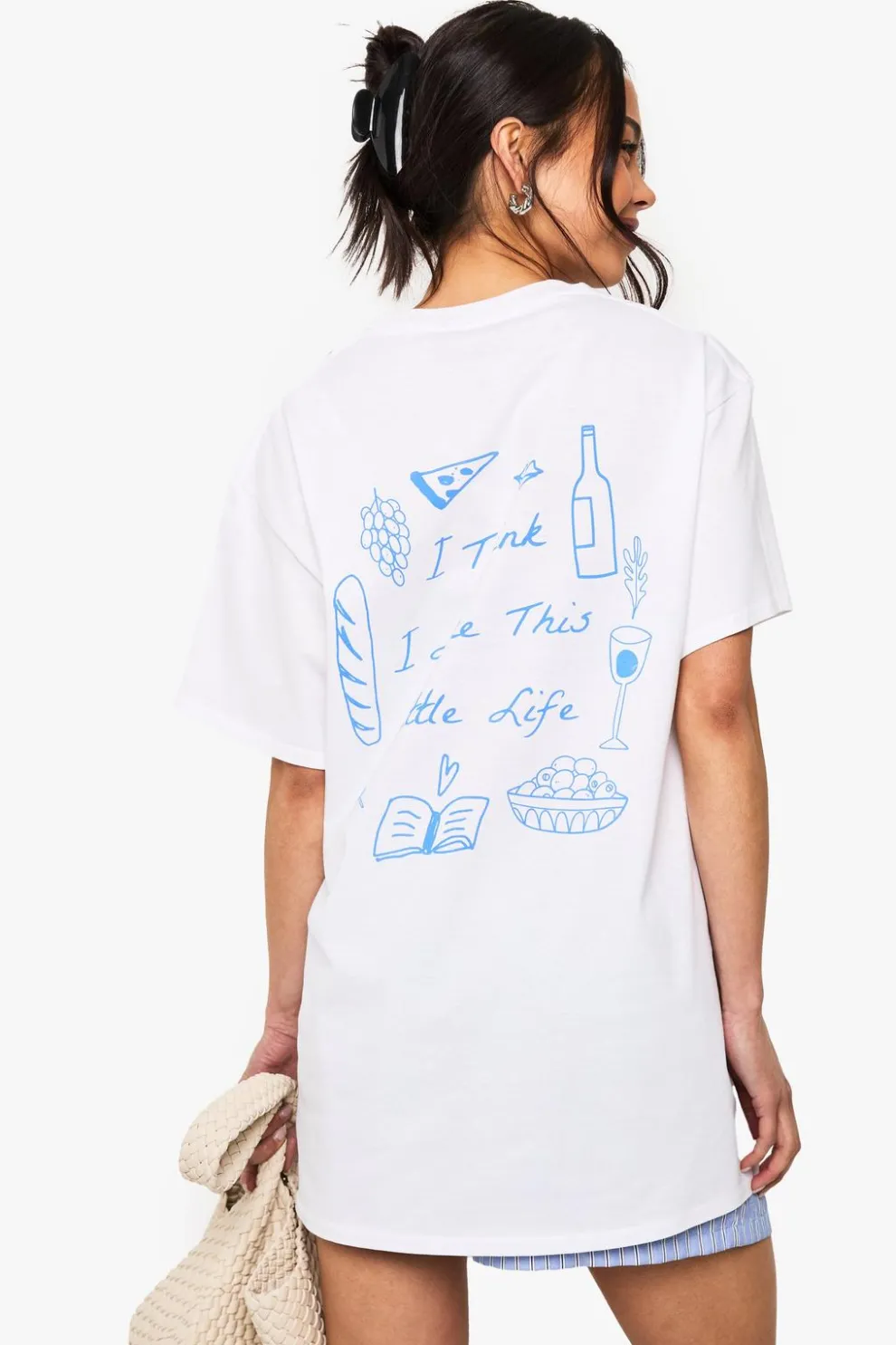 I think I Like This Little Life Graphic Oversized T-Shirt | Nasty Gal