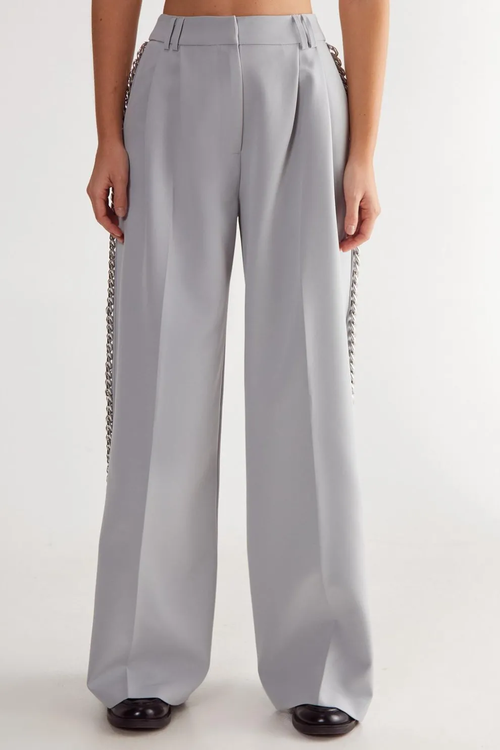 Premium Tailored Chain Trim Trouser | Nasty Gal