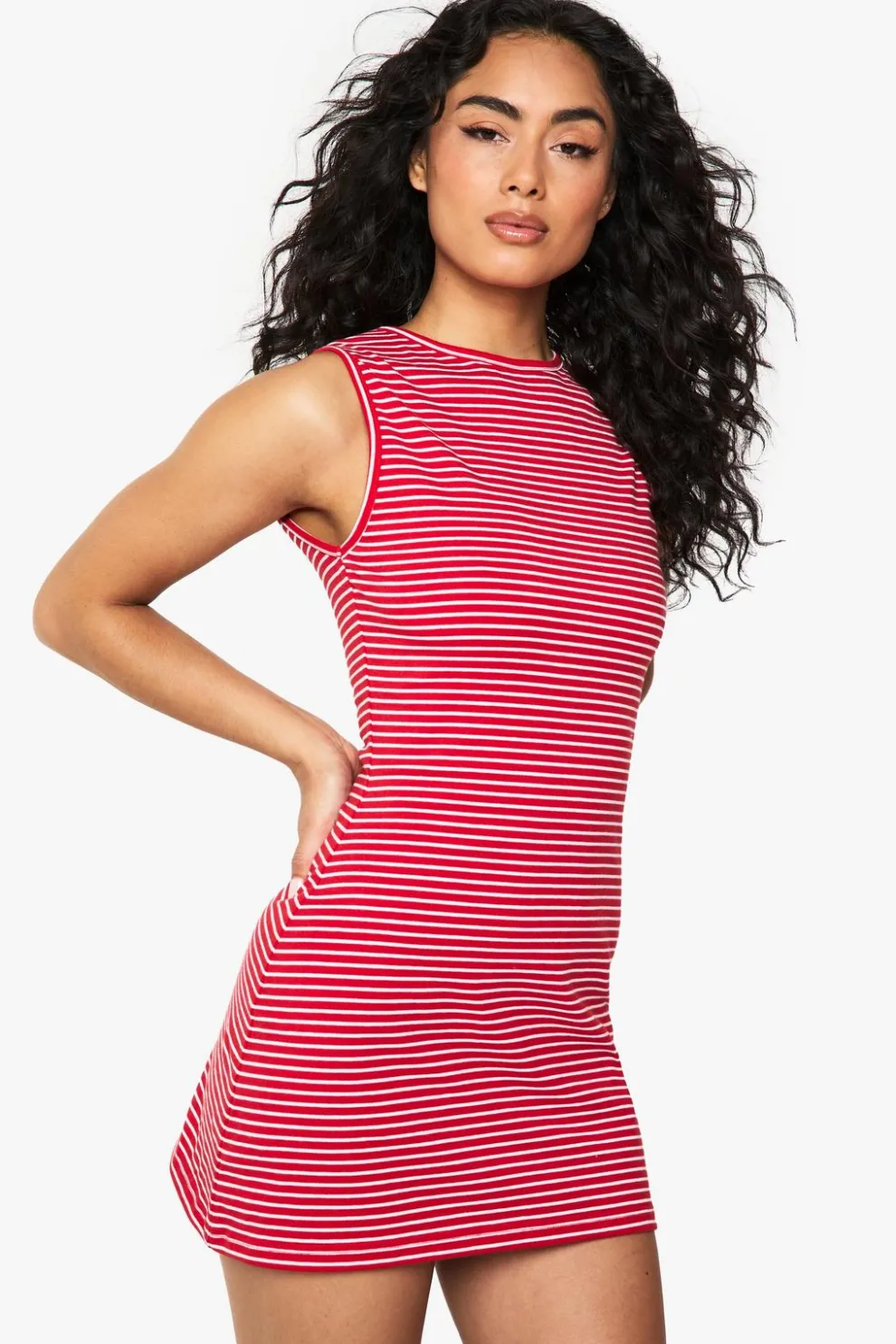 Stripe Sleeveless A-Line Mini Dress | Nasty Gal
