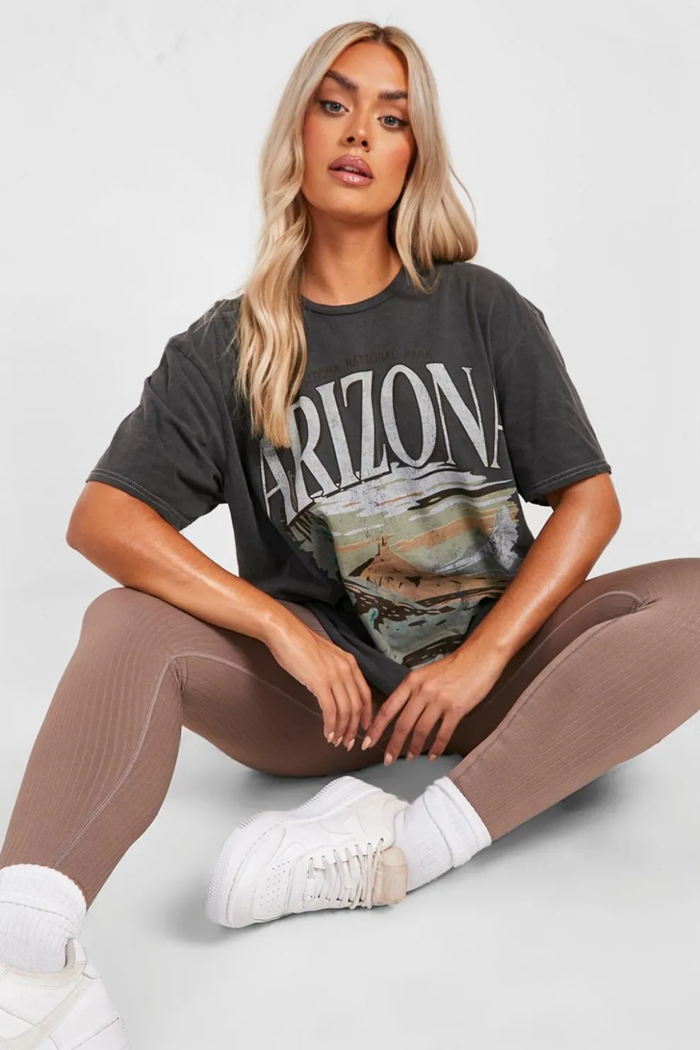 Plus Arizona Washed Oversized T-shirt | Nasty Gal