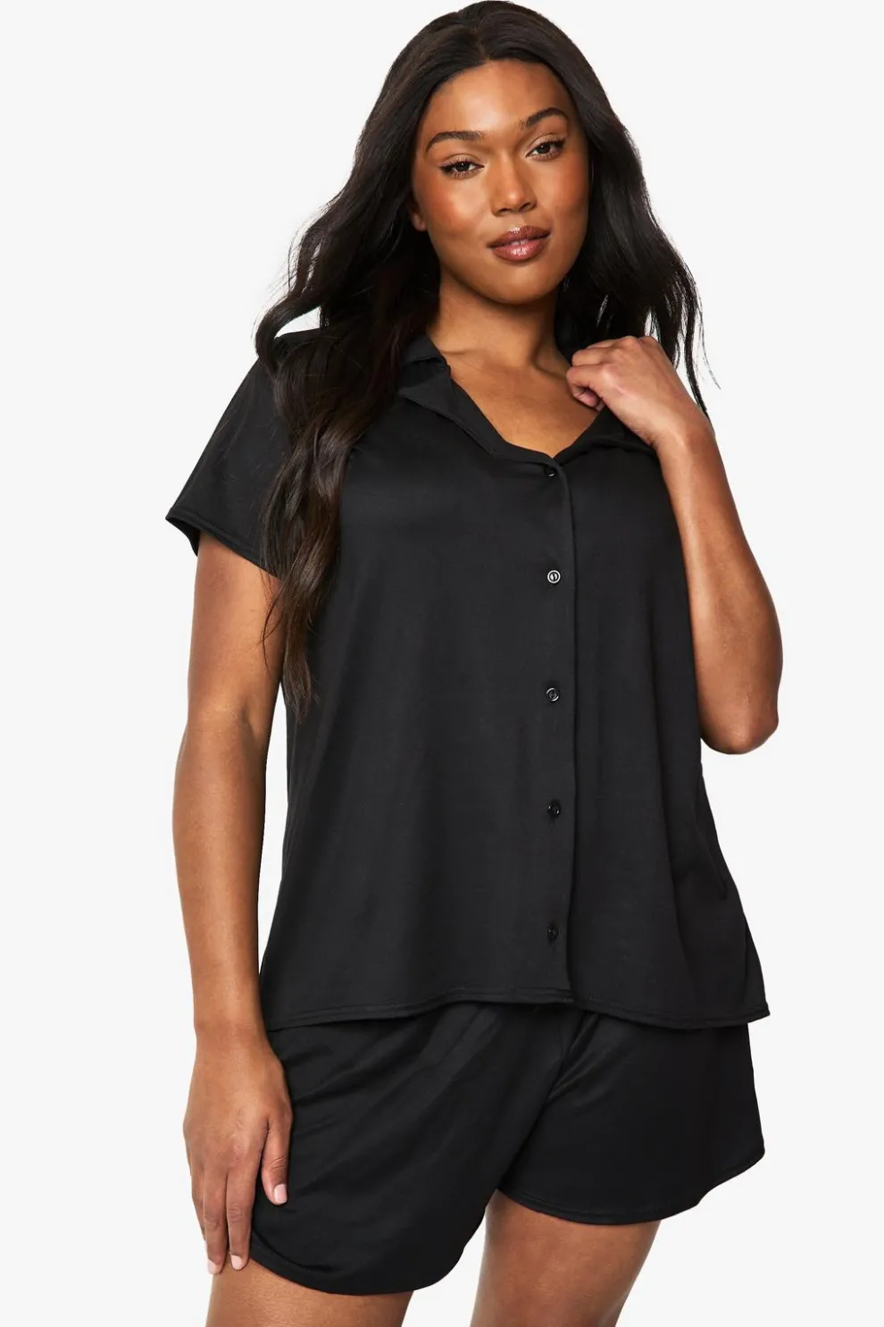 Plus Short Sleeve & Short PJ Set | Nasty Gal