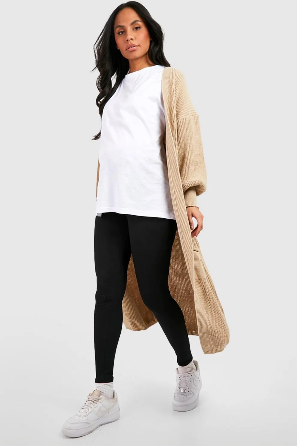 Maternity Ribbed Over Bump Leggings | Nasty Gal