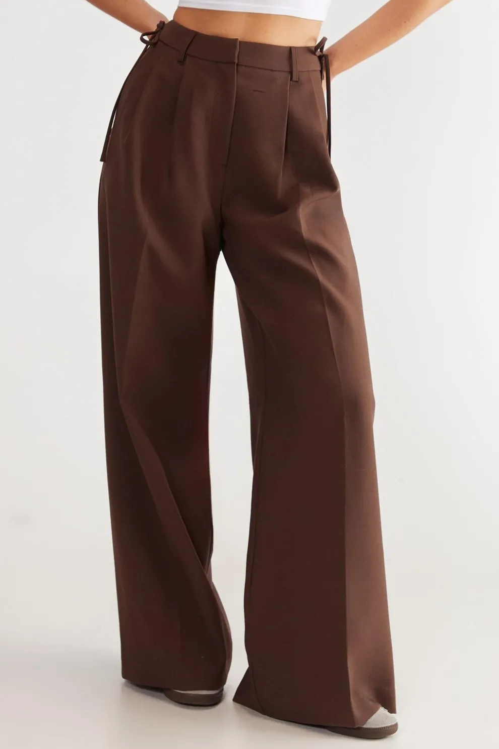 Premium Tailored Tie Detail Trouser | Nasty Gal