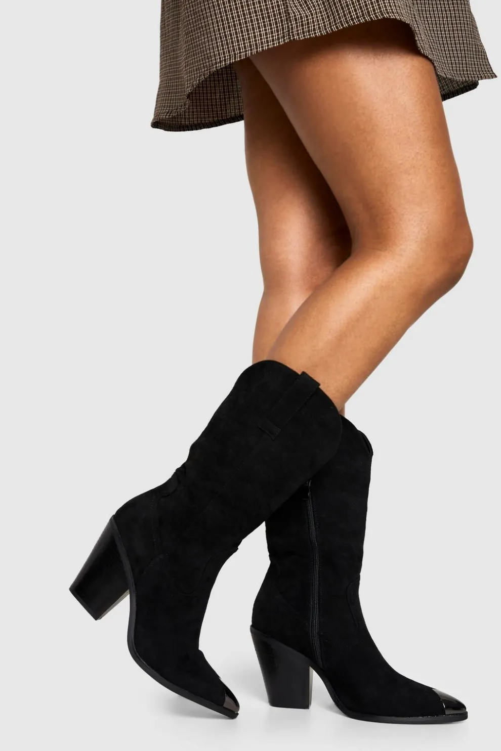 Toe Cap Detail Western Boots | Nasty Gal
