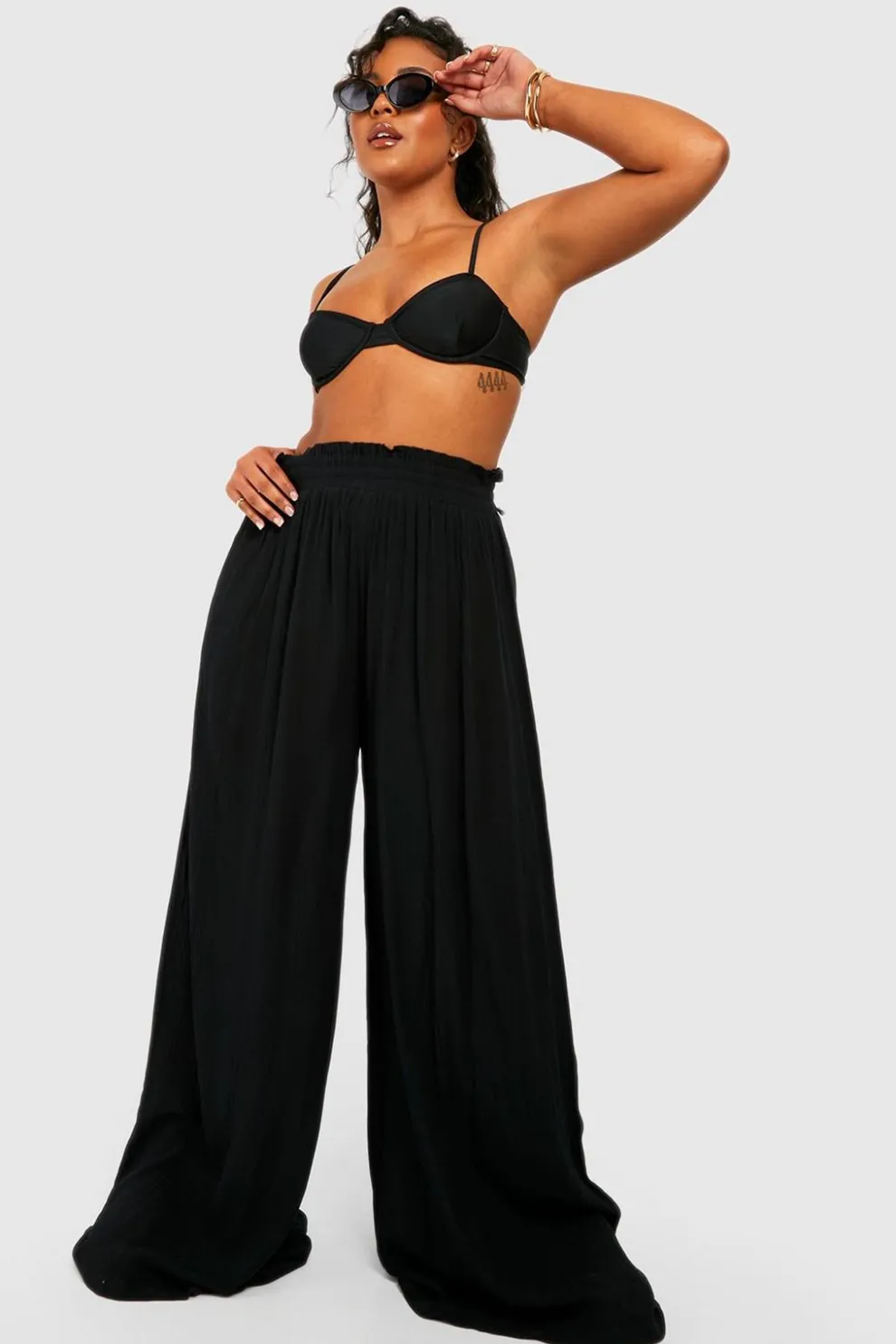 Plus Cheesecloth Beach Trousers | Nasty Gal