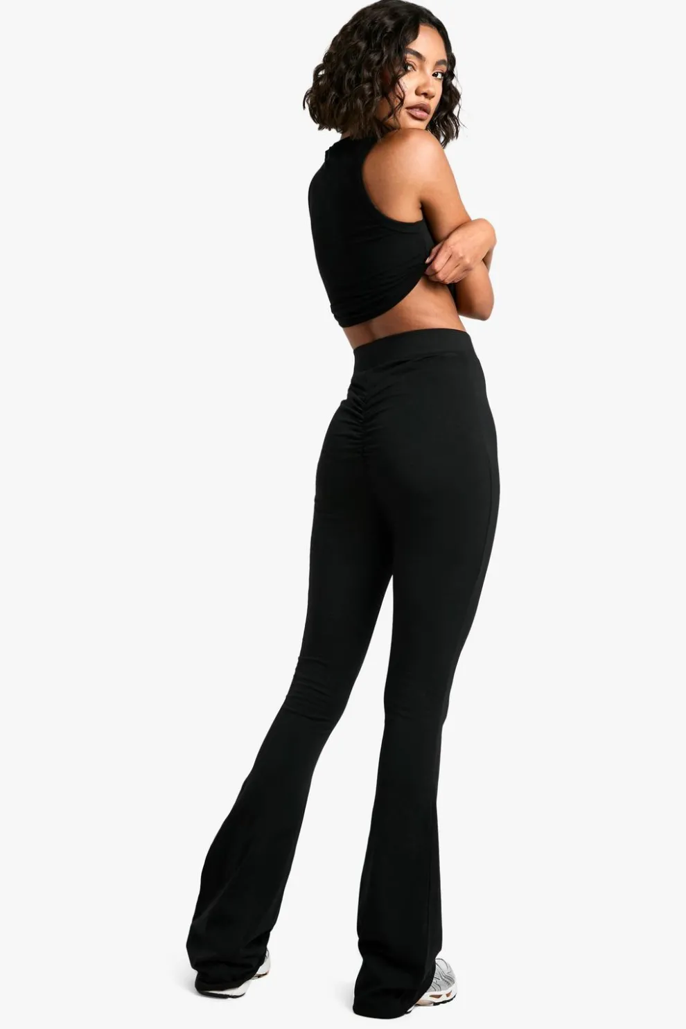 Tall Cotton Jersey Ruched Booty Boosting Flares | Nasty Gal