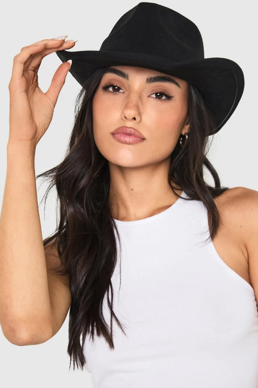 Curved Edge Cowboy Fedora Hat | Nasty Gal