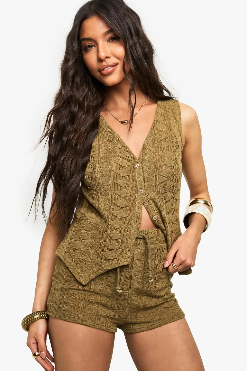 Mix and Match Crochet Textured Patterned Short | Nasty Gal