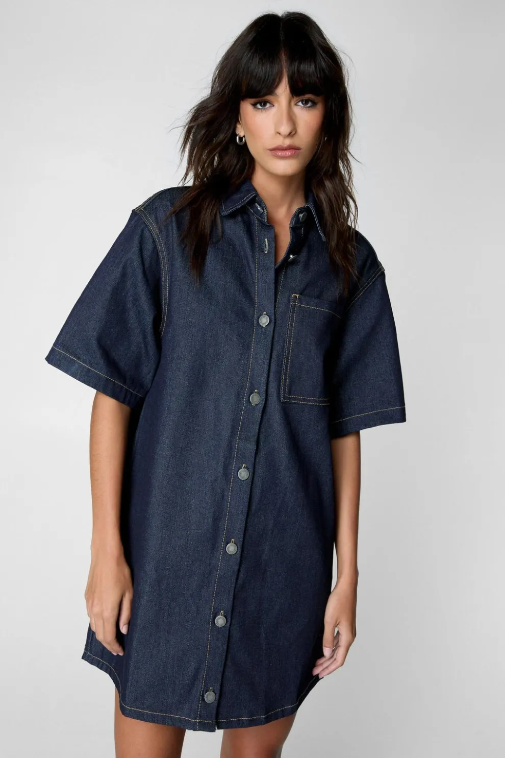 Indigo Denim Shirt Dress | Nasty Gal