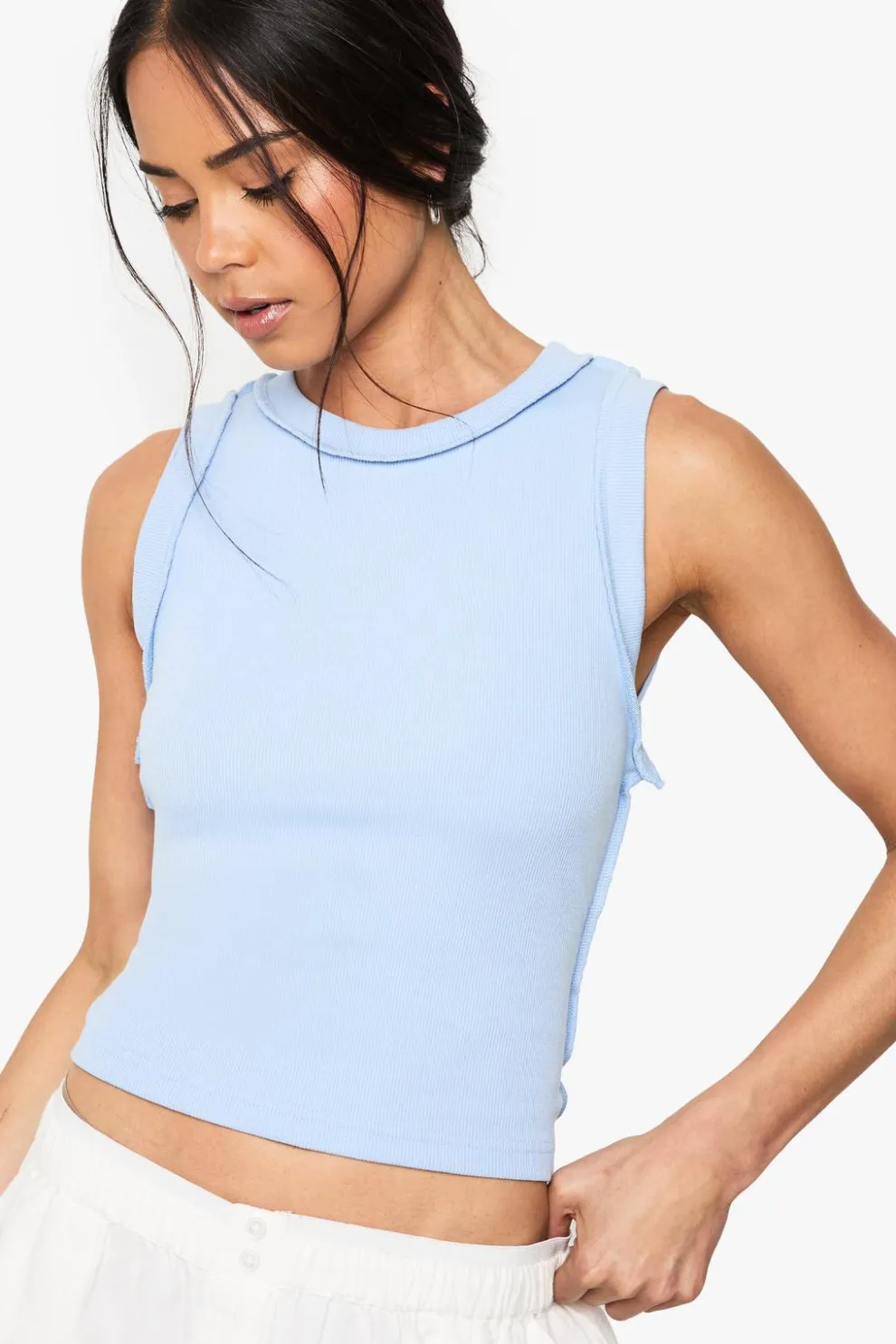 Seam Detail Racer Vest Top | Nasty Gal