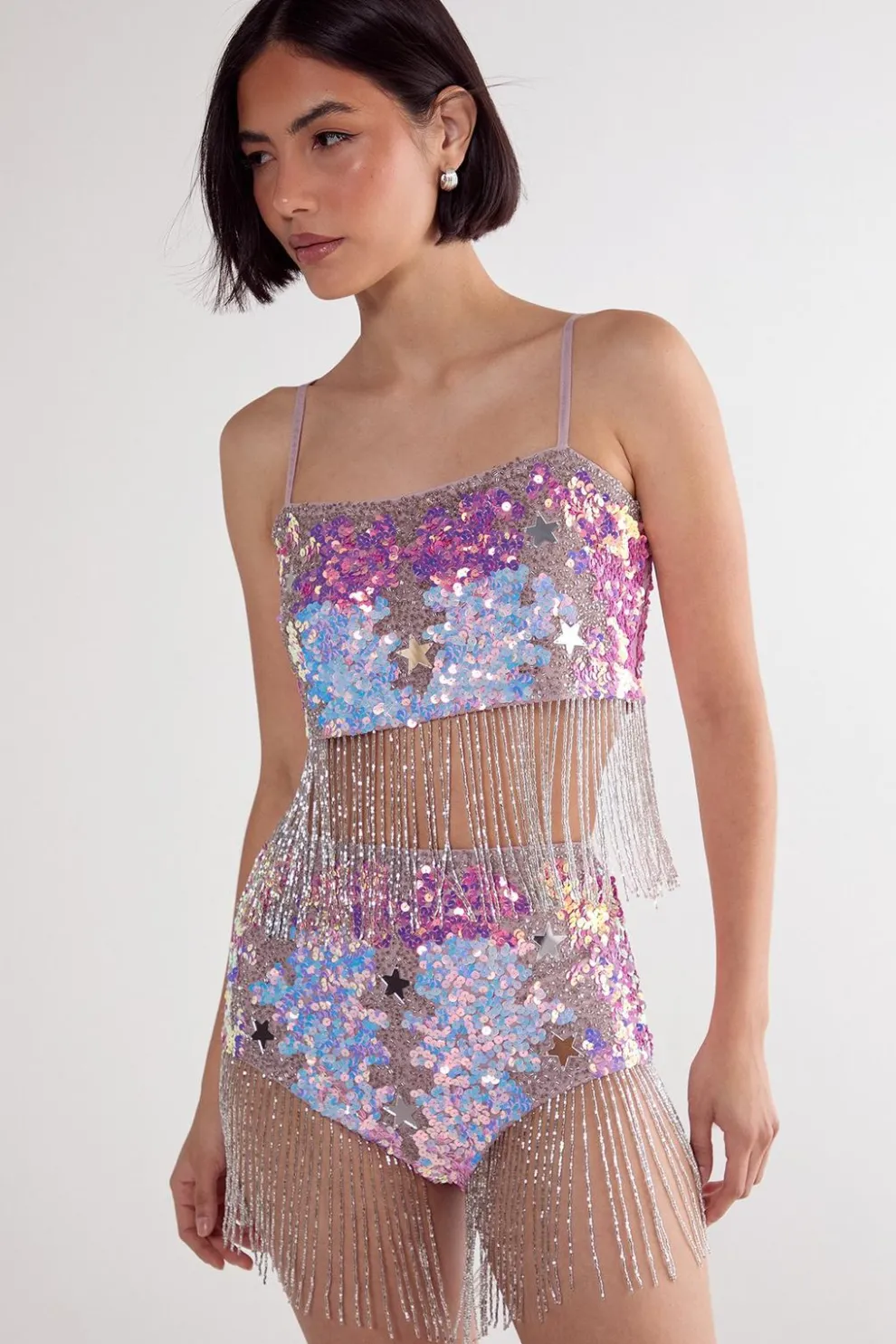 Star Sequin Tassel Hot Pant | Nasty Gal