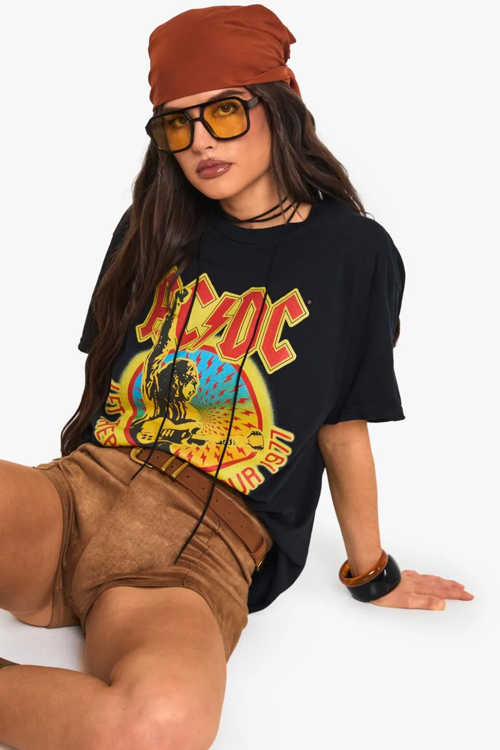 ACDC License Oversized Printed T-Shirt | Nasty Gal