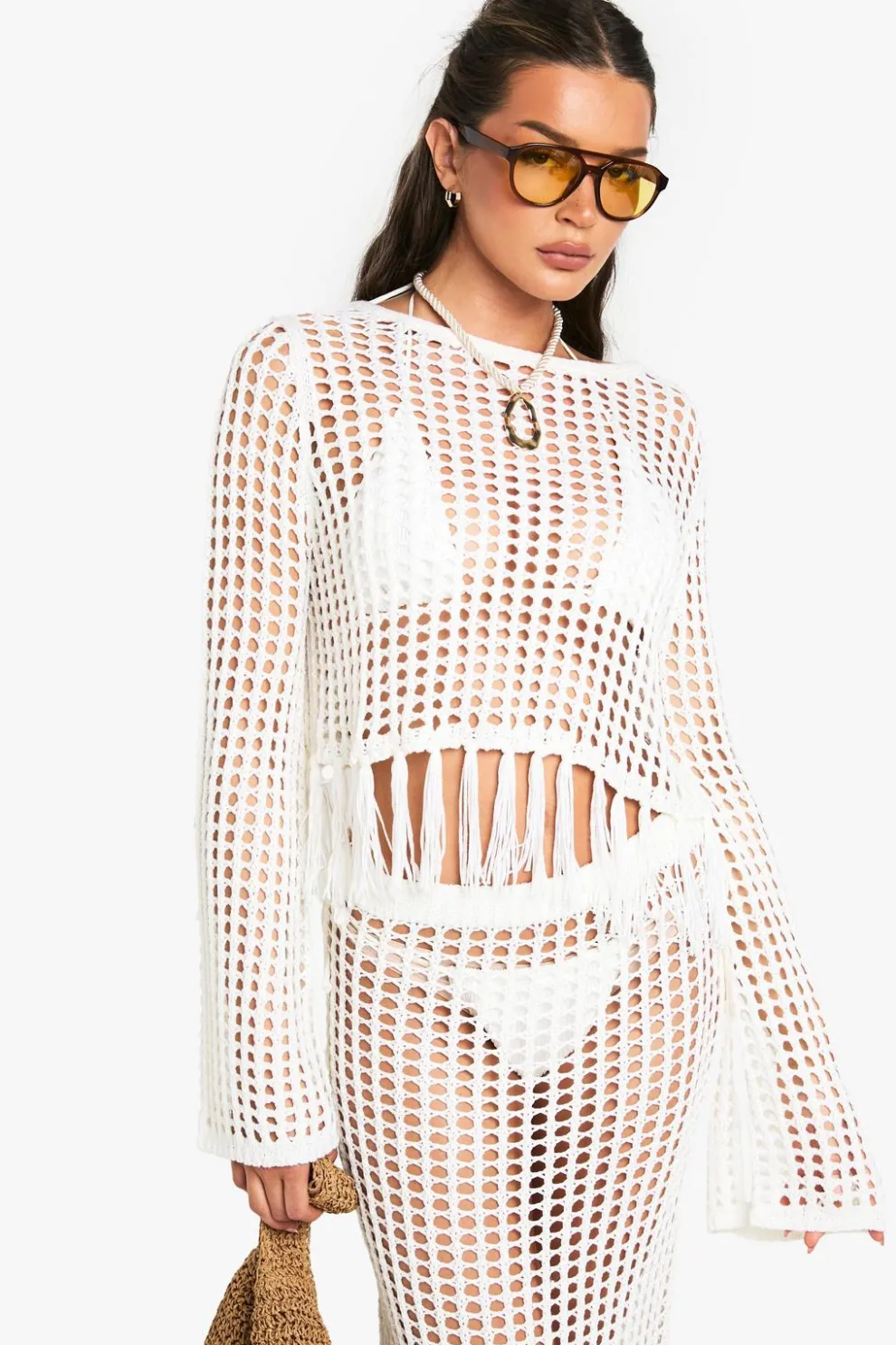 Tassel Trim Crochet Top | Nasty Gal