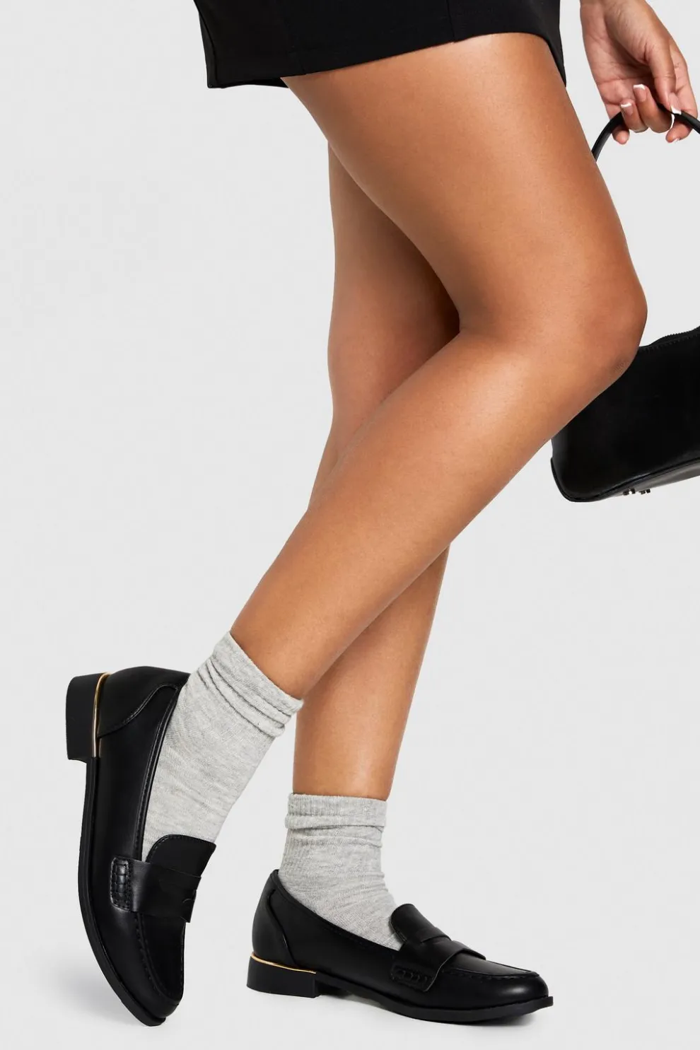 Gold Trim Basic Loafers | Nasty Gal