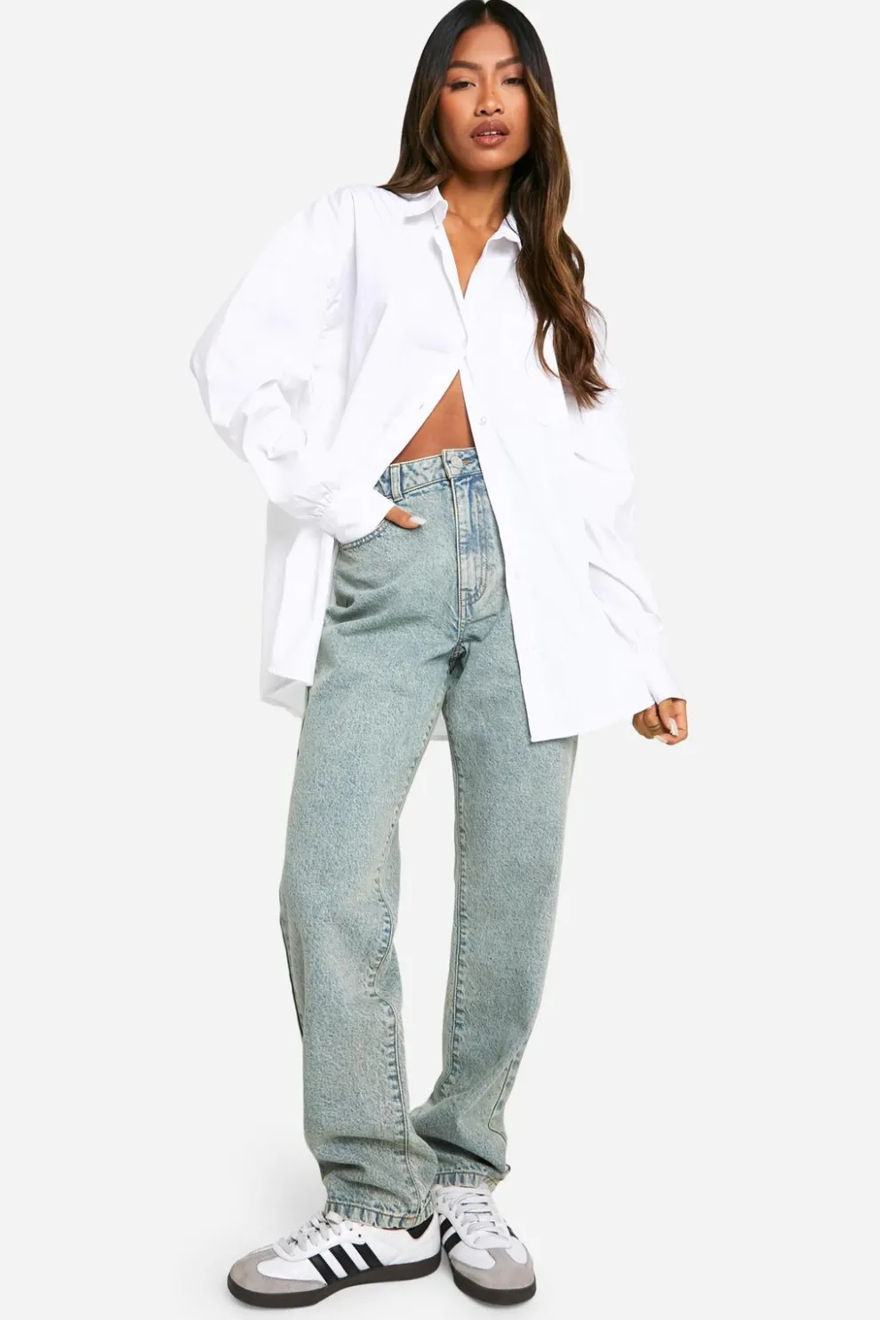 Boohoo Basics 30 Inch Leg High Waisted Straight Leg Jeans | Nasty Gal