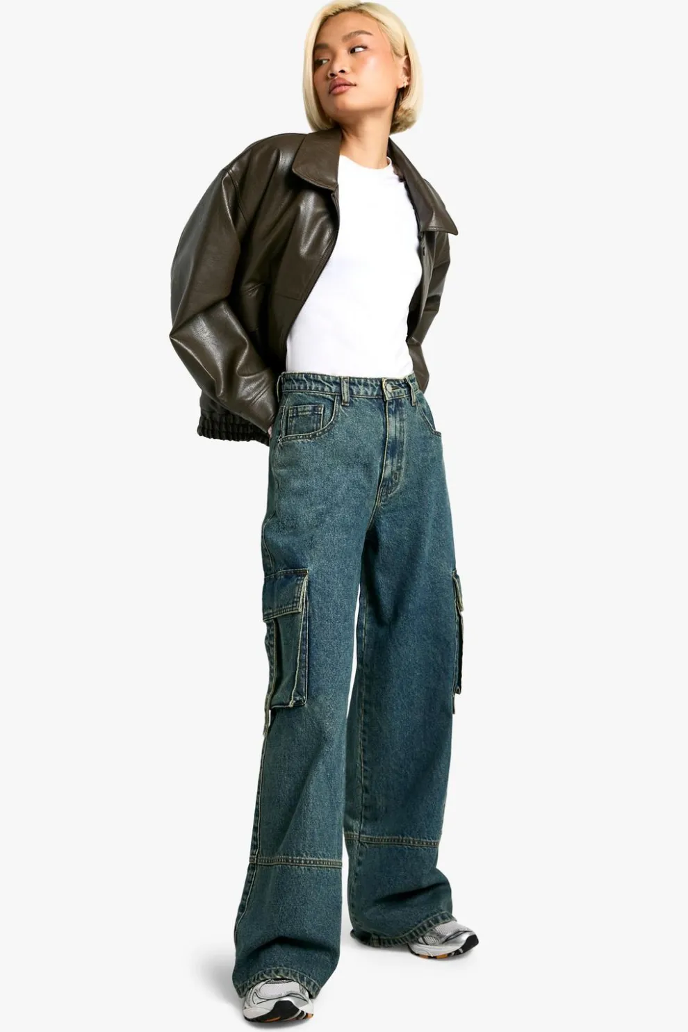 Wide Leg Pocket Detail Jean | Nasty Gal