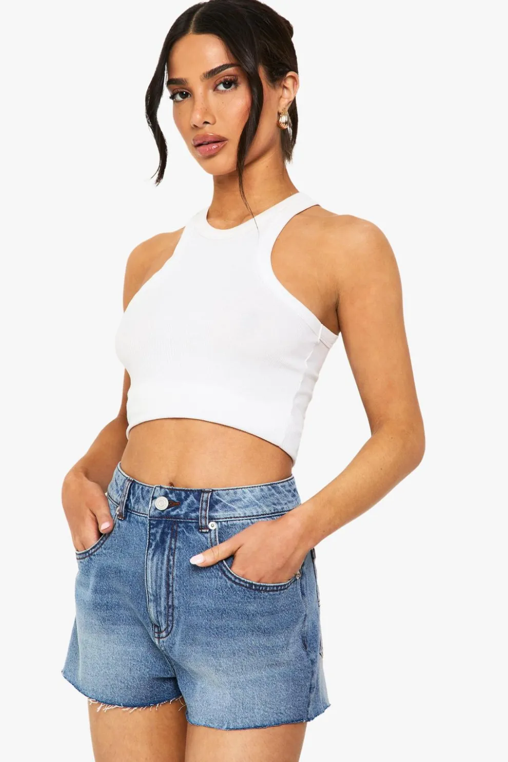 Petite Denim Mini Short | Nasty Gal