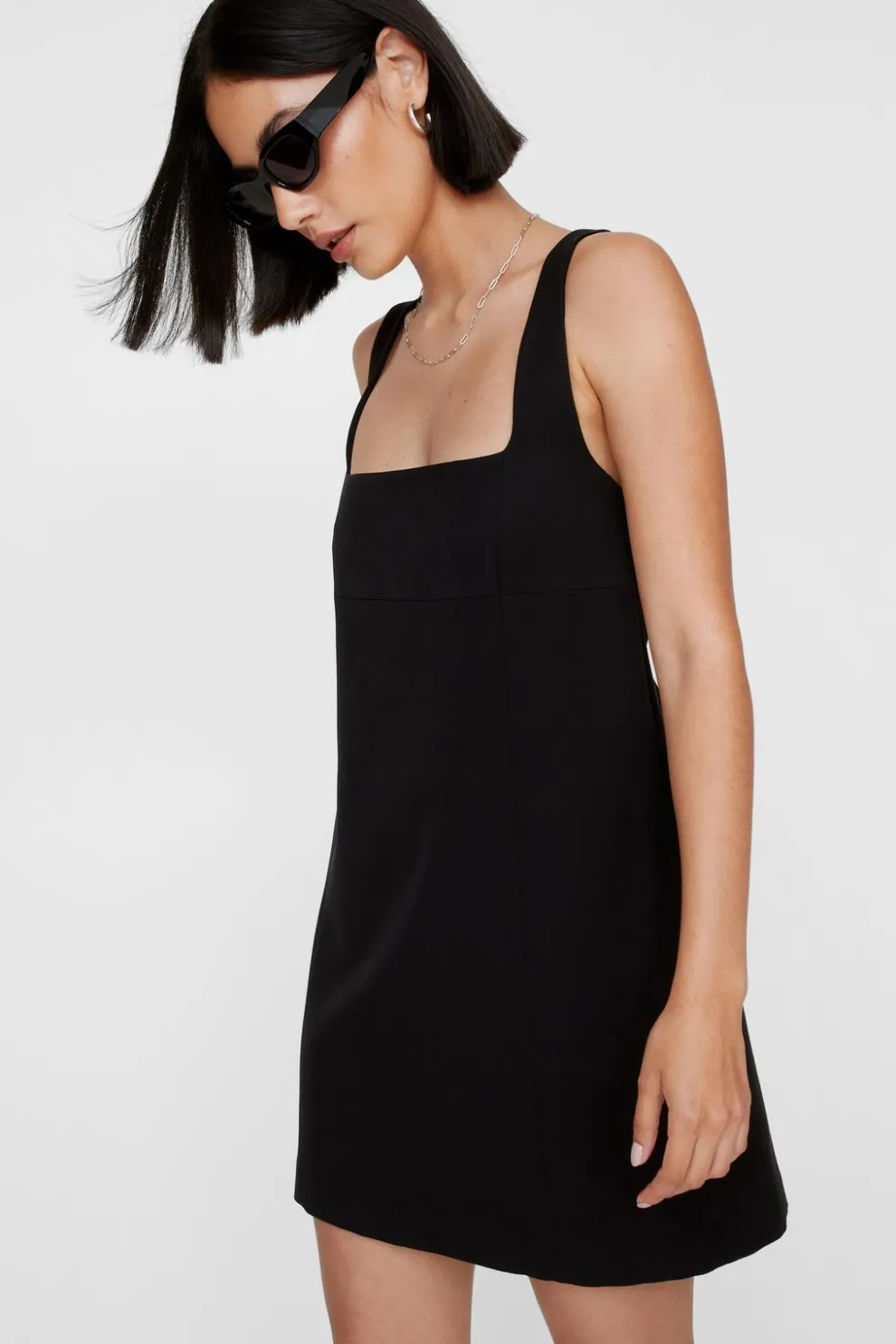 Tailored Strap Back Mini Dress | Nasty Gal