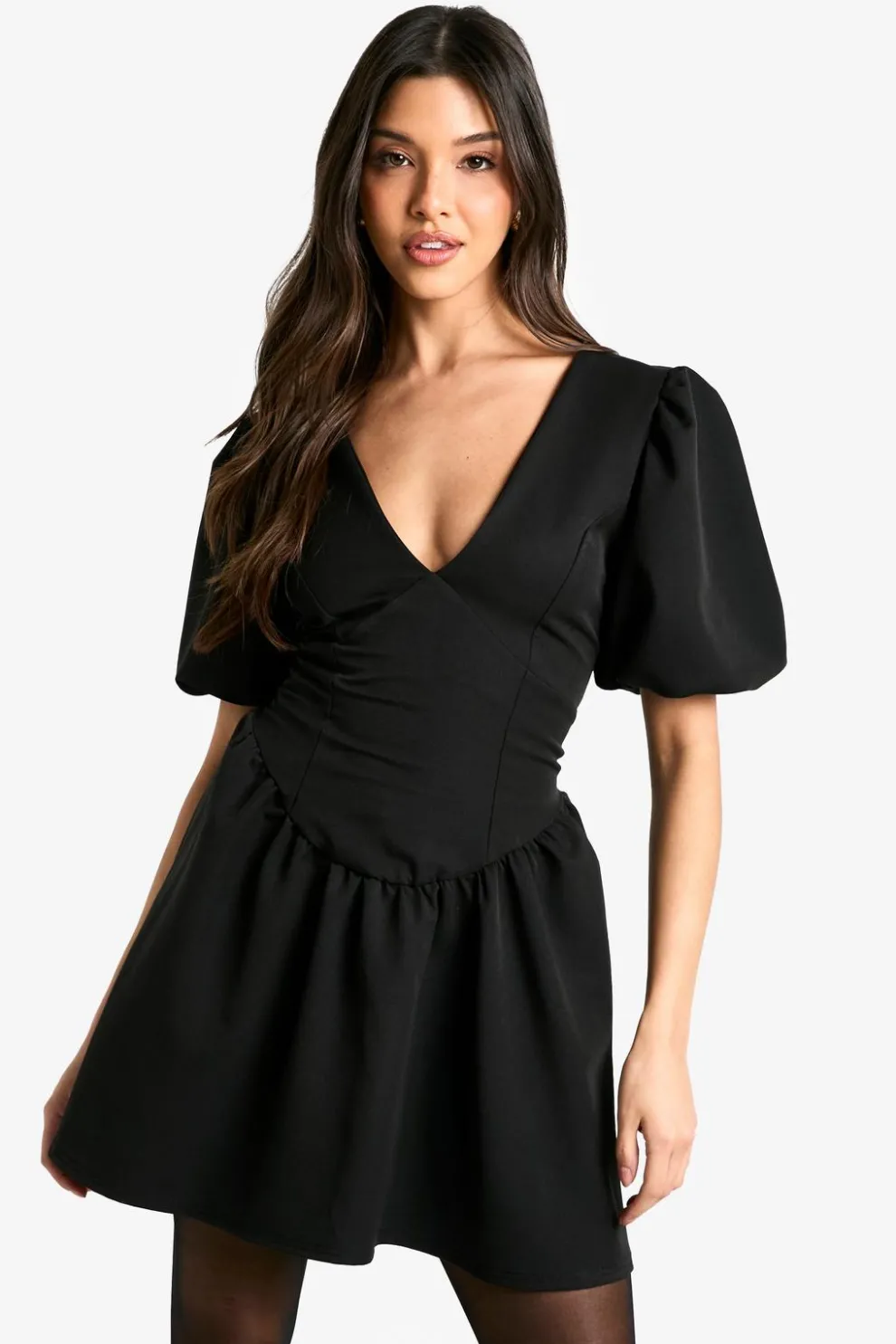 Puff Sleeve Smock Dress | Nasty Gal