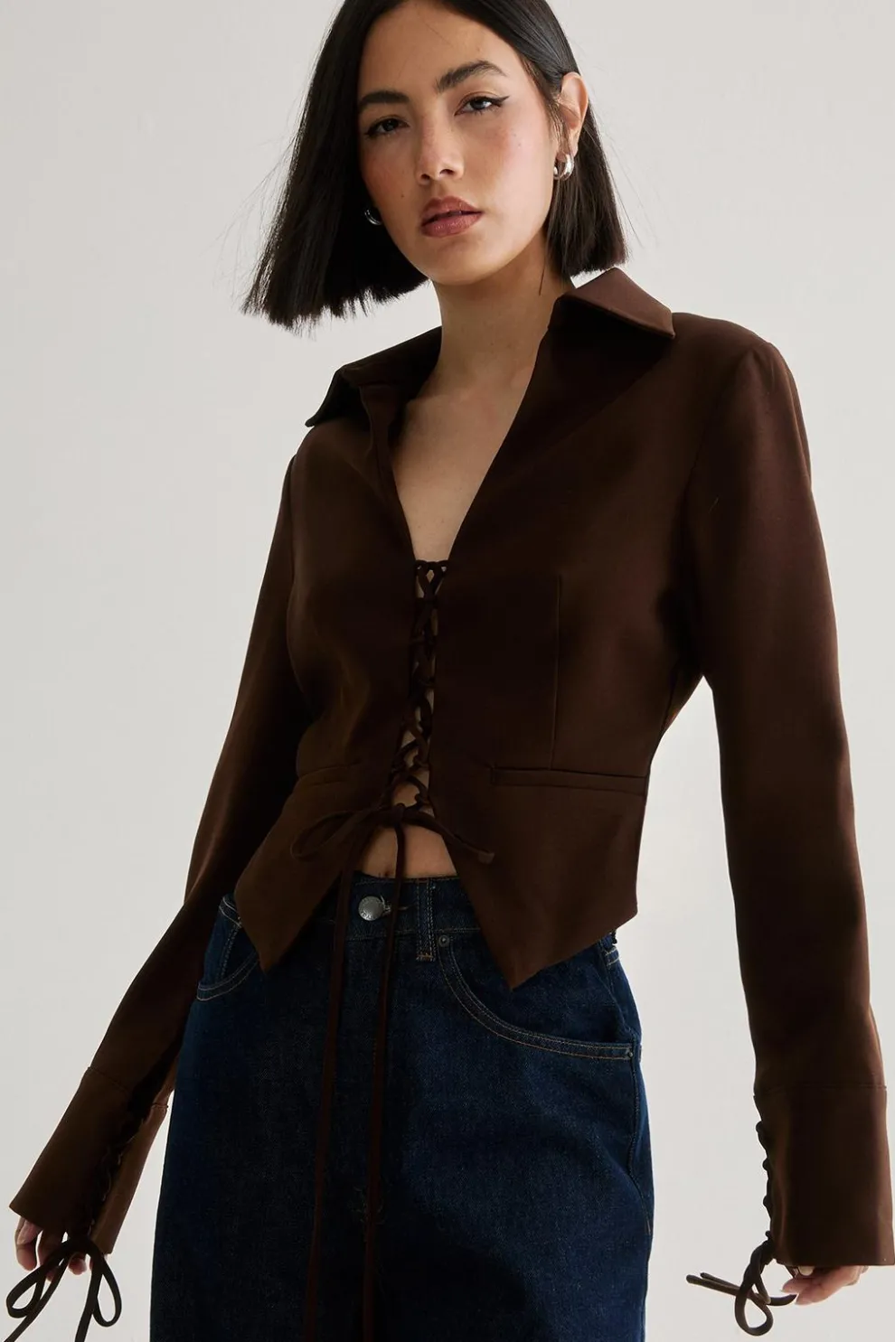 Tailored Lace Front Jacket | Nasty Gal