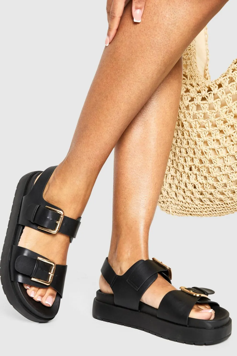 Buckle Detail Chunky Dad Sandals | Nasty Gal
