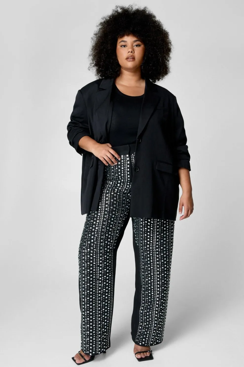 Plus Hotfix Tailored Trouser | Nasty Gal