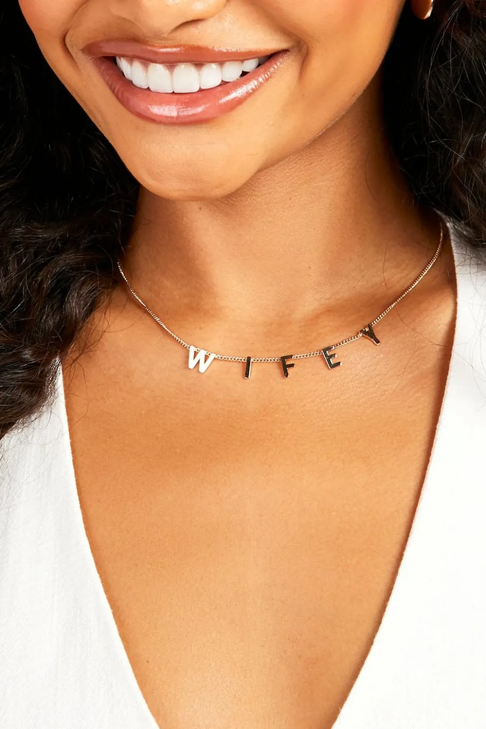 Bridal 'Wifey' Polished Necklace | Nasty Gal