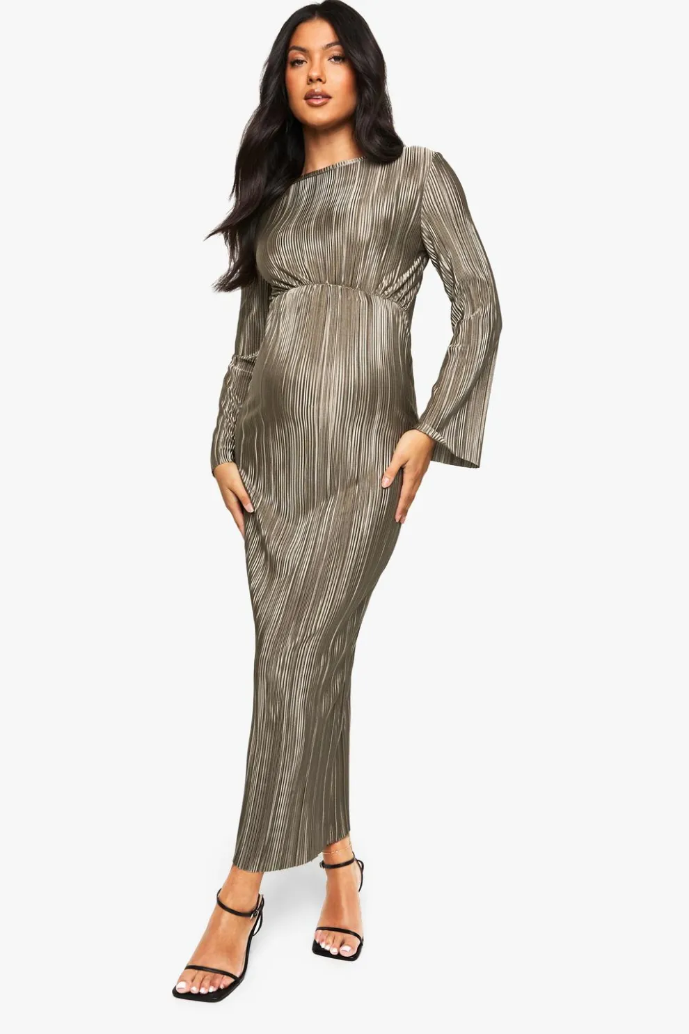 Maternity Plisse Batwing Midaxi Dress | Nasty Gal