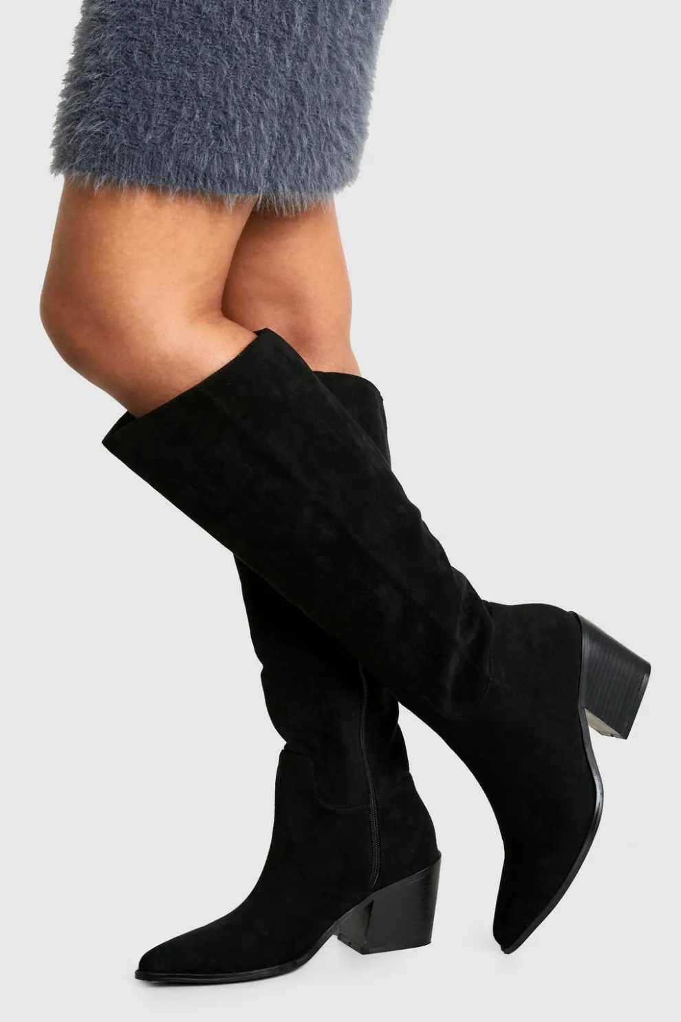 Faux Suede Western Cowboy Boots | Nasty Gal