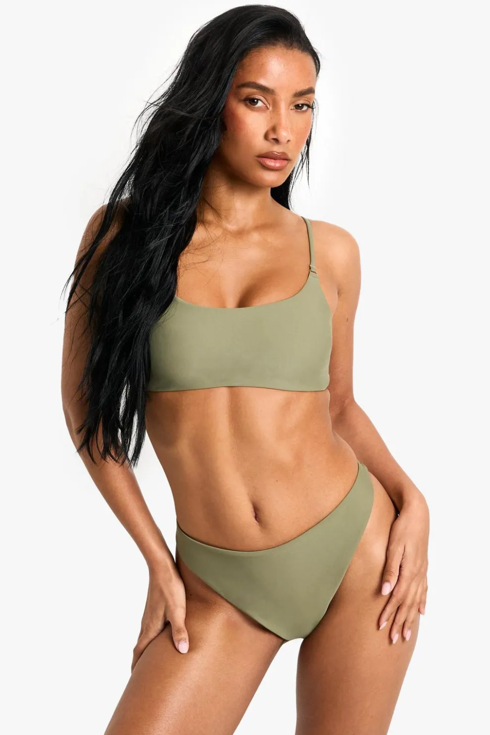 Petite Swimwear Essentials Crop Bikini Top | Nasty Gal