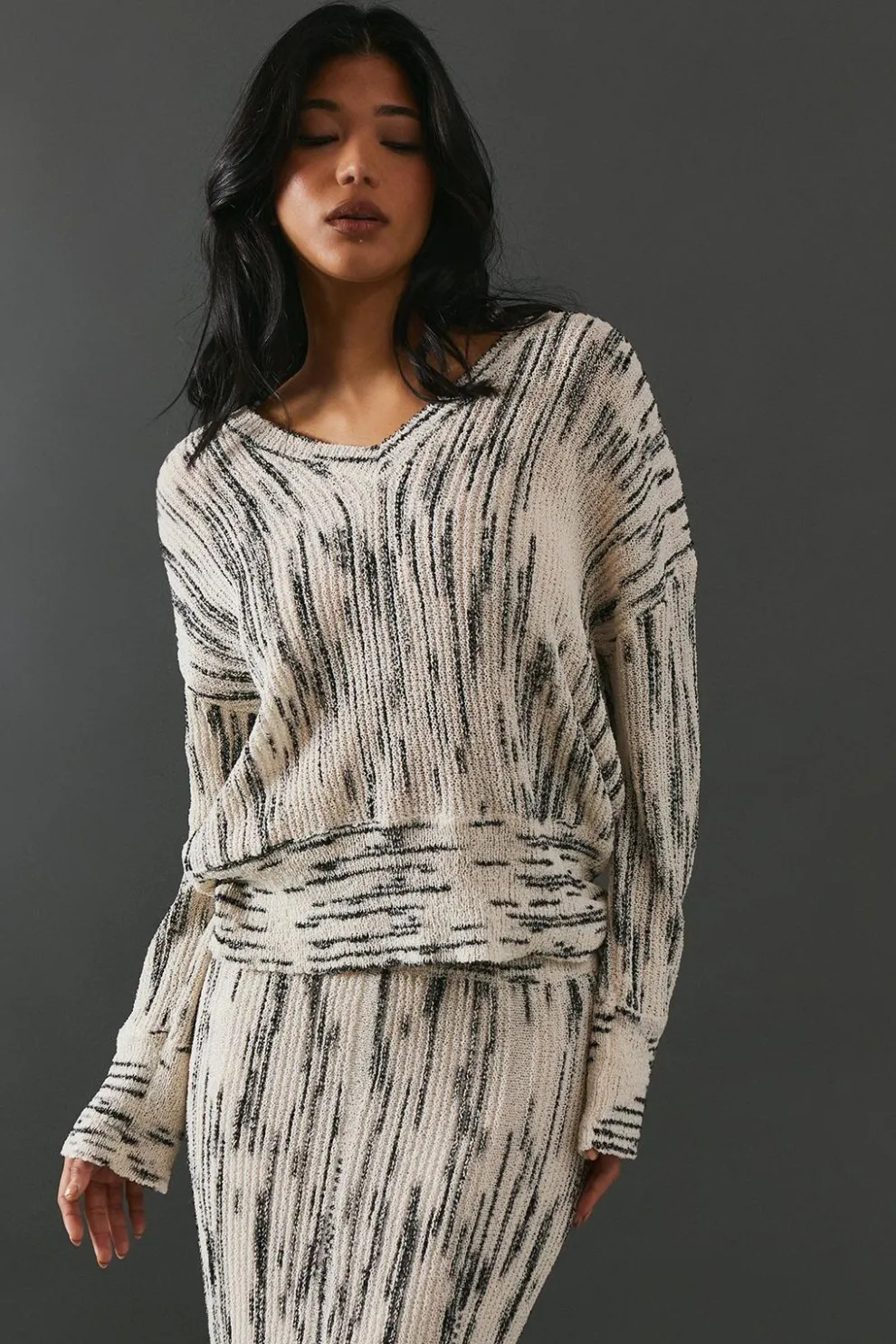 Space Dye Off The Shoulder Jumper | Nasty Gal
