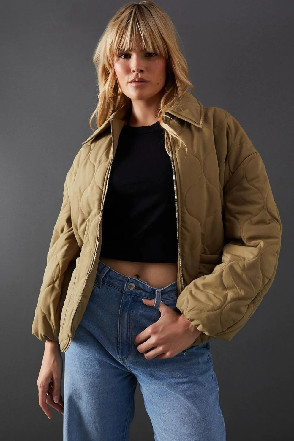 Onion Quilted Jacket | Nasty Gal