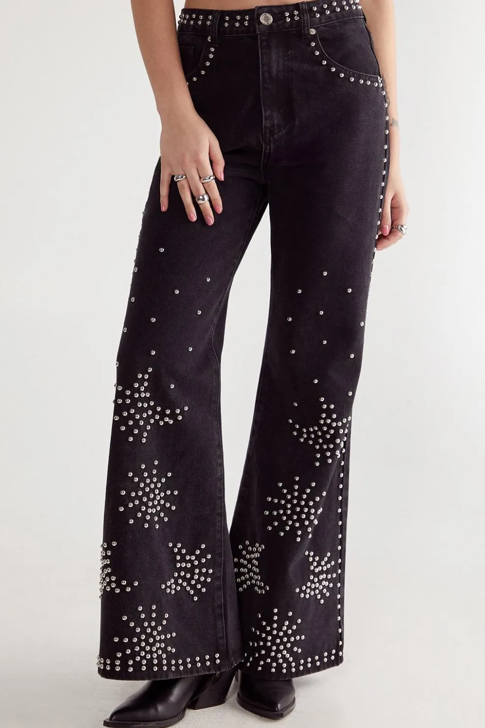 Western Studded Flare Jean | Nasty Gal