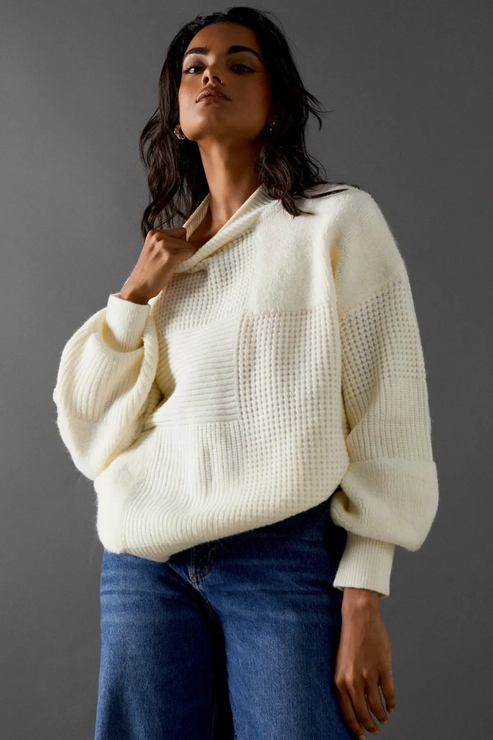 Patchwork Stitch Jumper | Nasty Gal