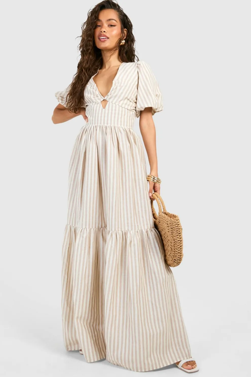 Stripe Tiered Maxi Dress | Nasty Gal