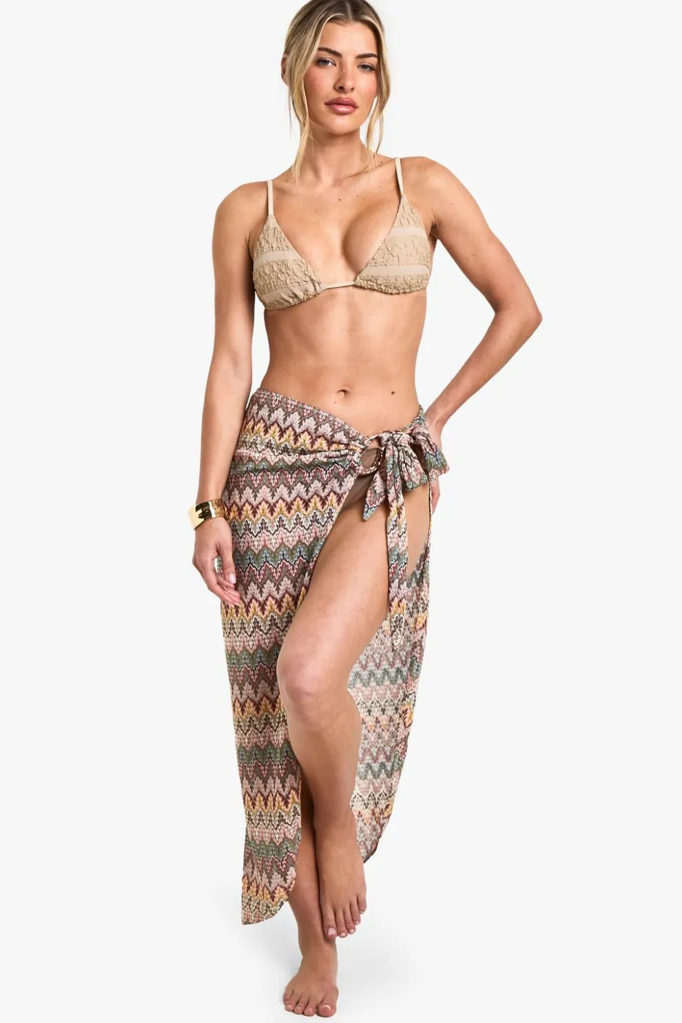 Zig Zag Knitted Sarong | Nasty Gal