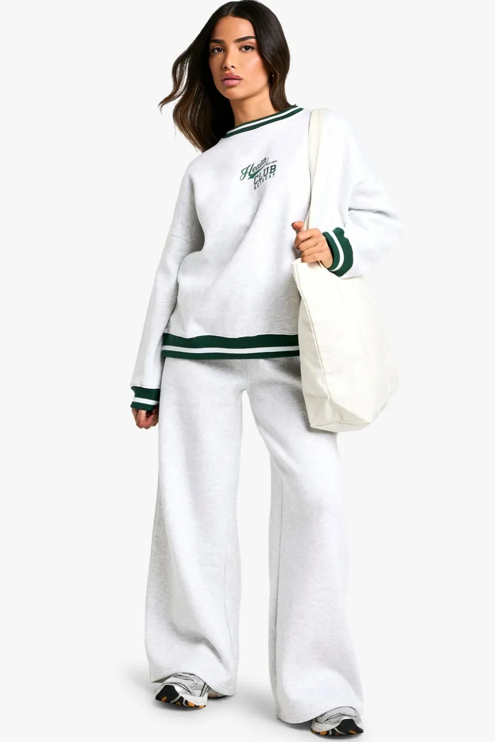 Petite Contrast Waistband Wide Leg Jogger | Nasty Gal