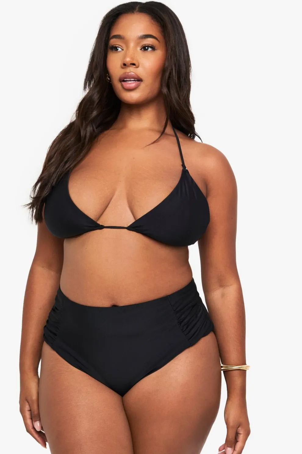 Plus Swimwear Essentials Triangle Bikini Top | Nasty Gal