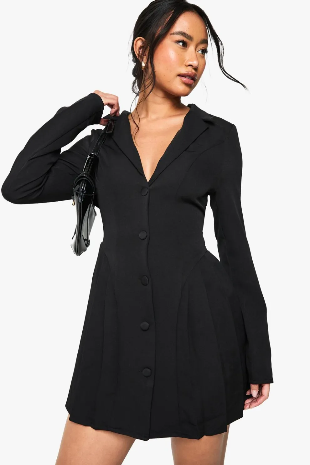 Volume Frill Blazer Dress | Nasty Gal