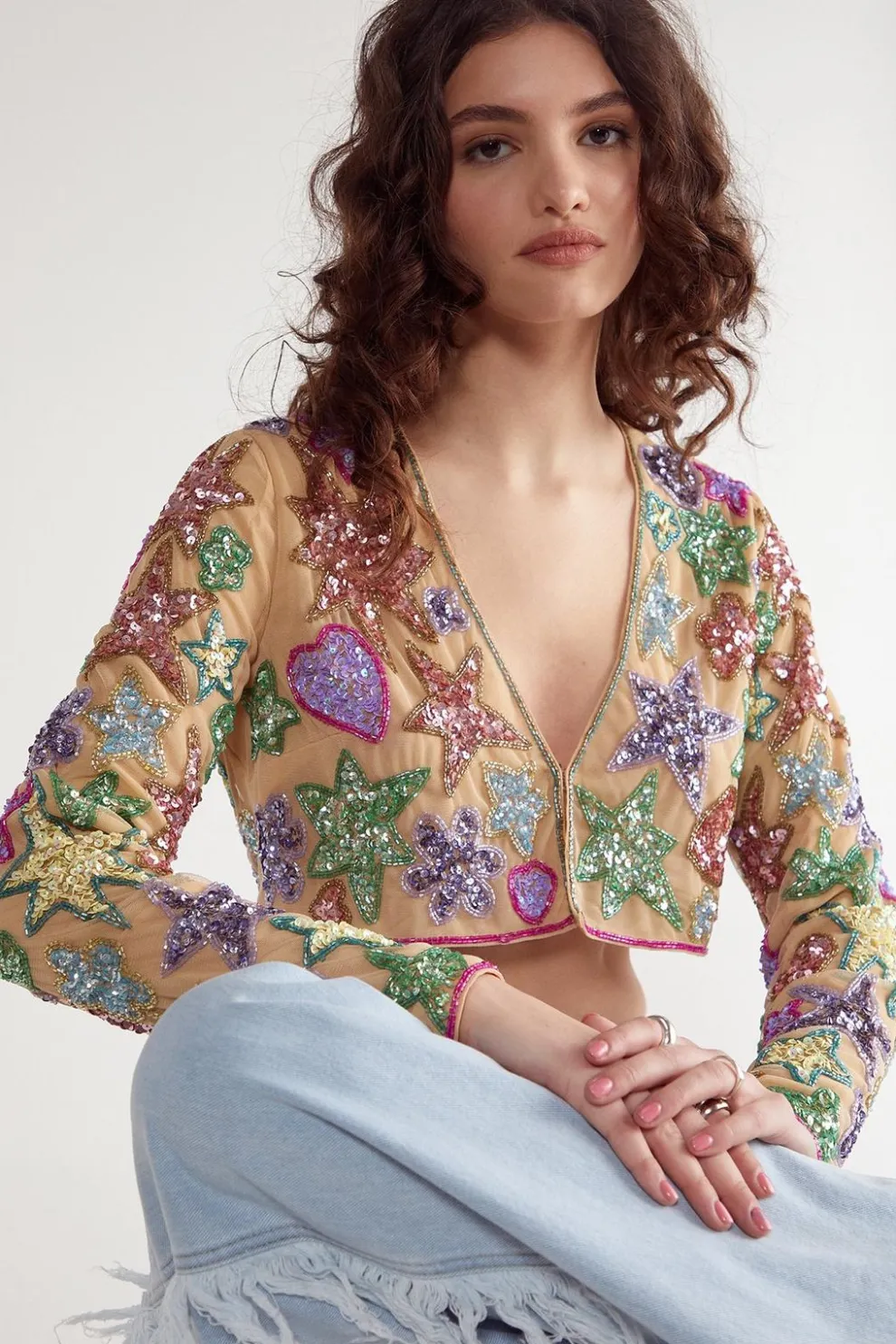 Star And Heart Embellished Jacket | Nasty Gal