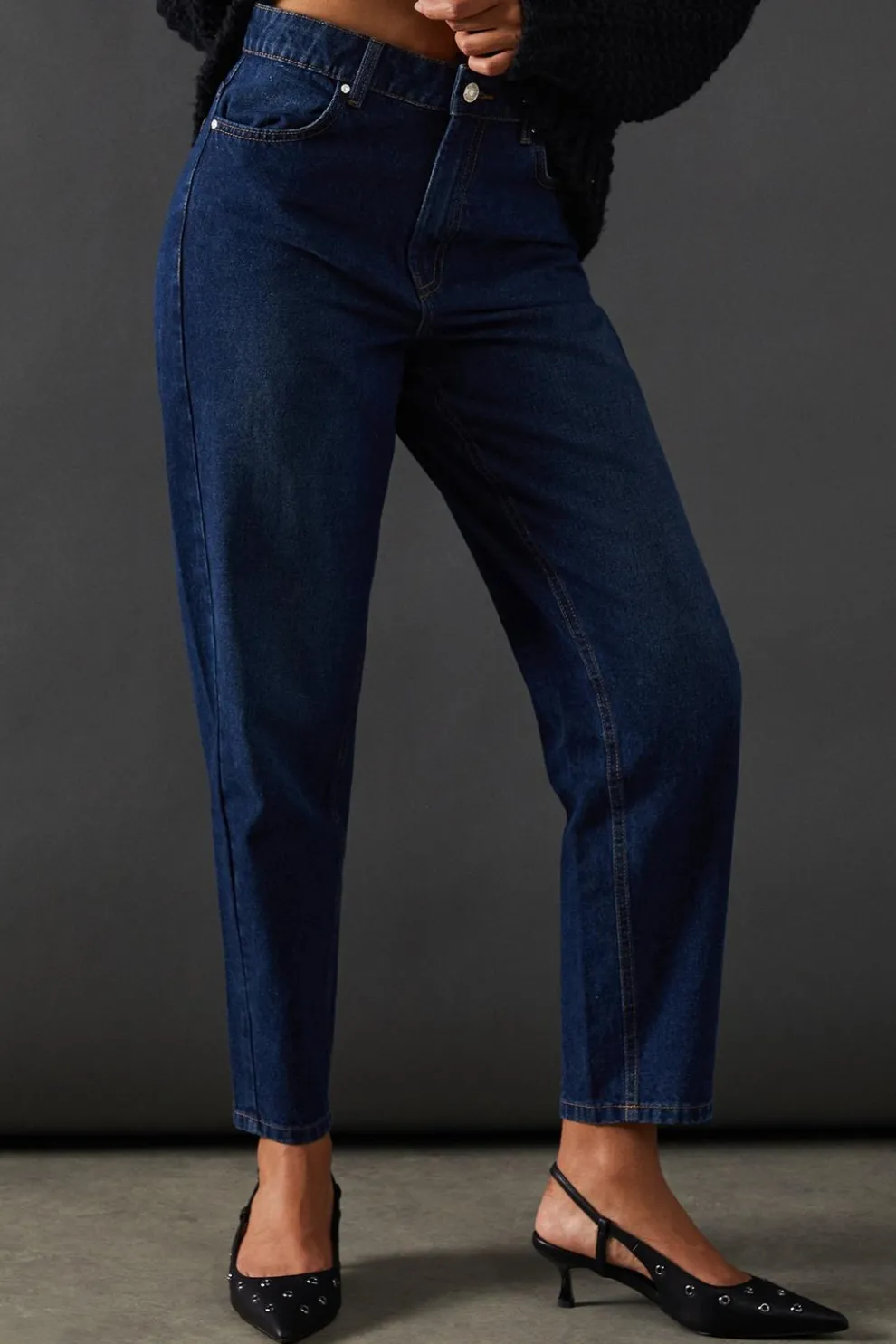 High Rise Barrel Leg Denim Jean | Nasty Gal