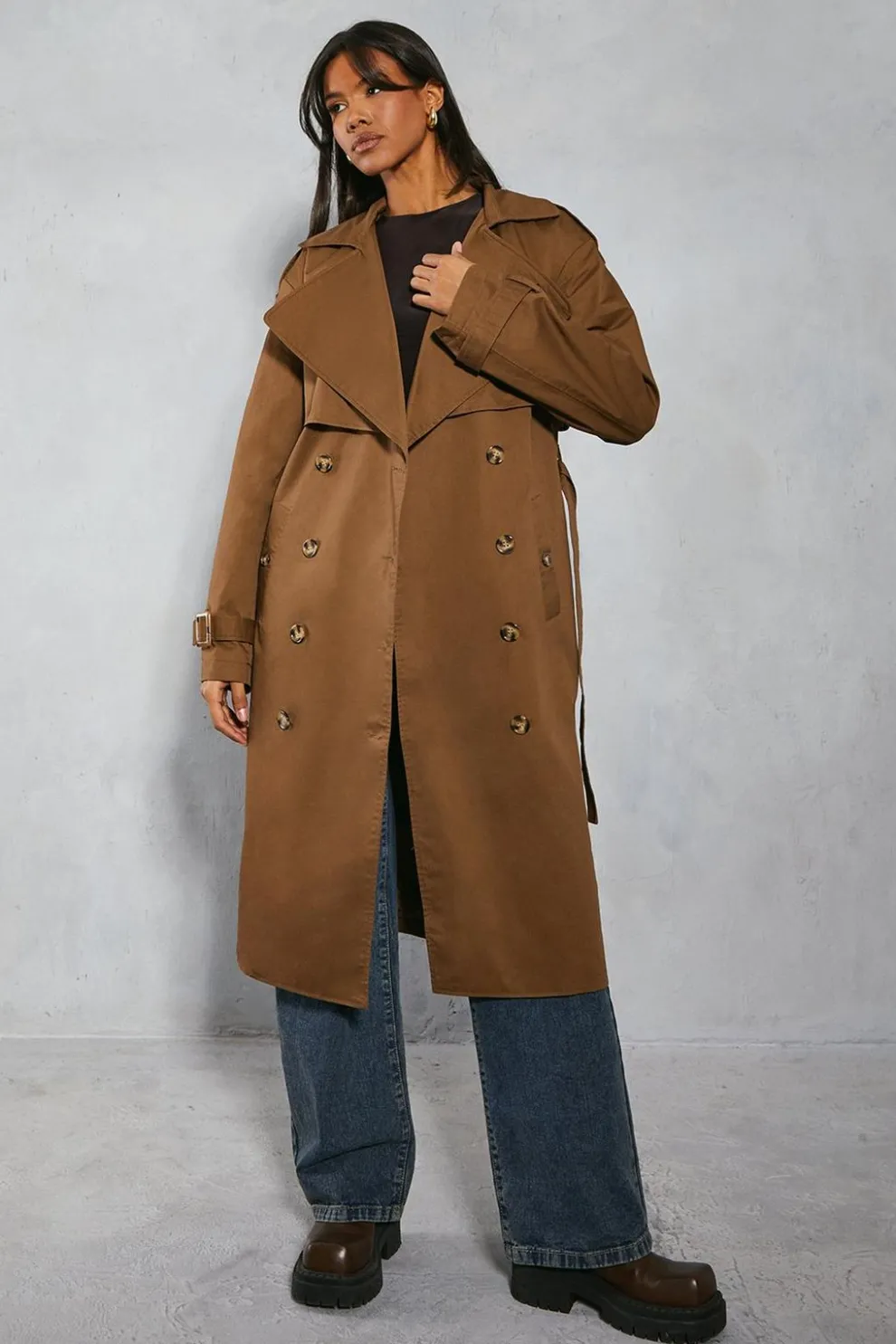 Oversized Belted Trench Coat | Nasty Gal