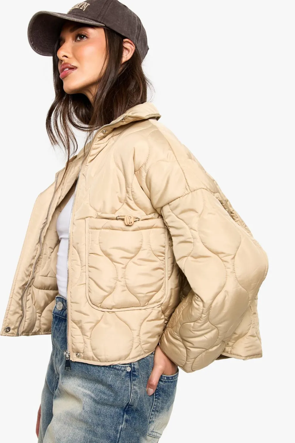 Quilt Detail Padded Jacket | Nasty Gal