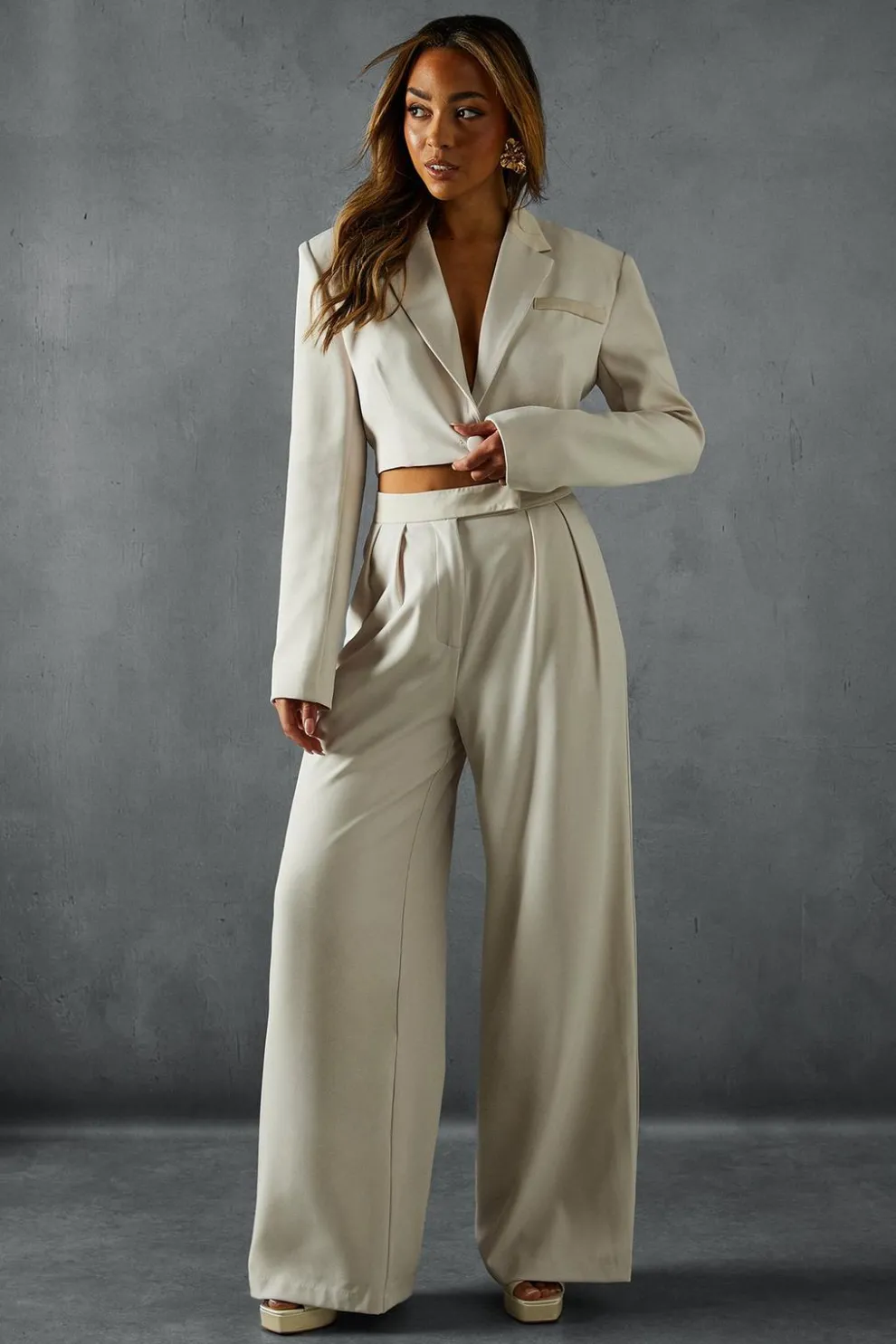 Tailored Satin Waistband Trousers | Nasty Gal