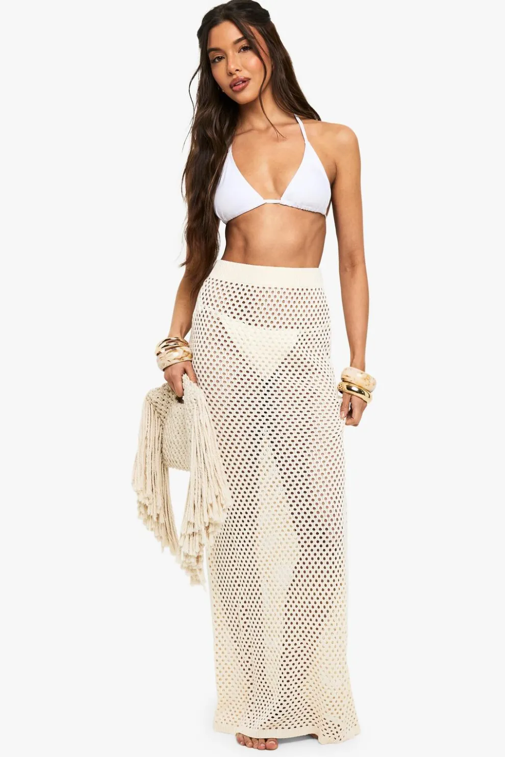 Crochet Maxi Beach Skirt | Nasty Gal