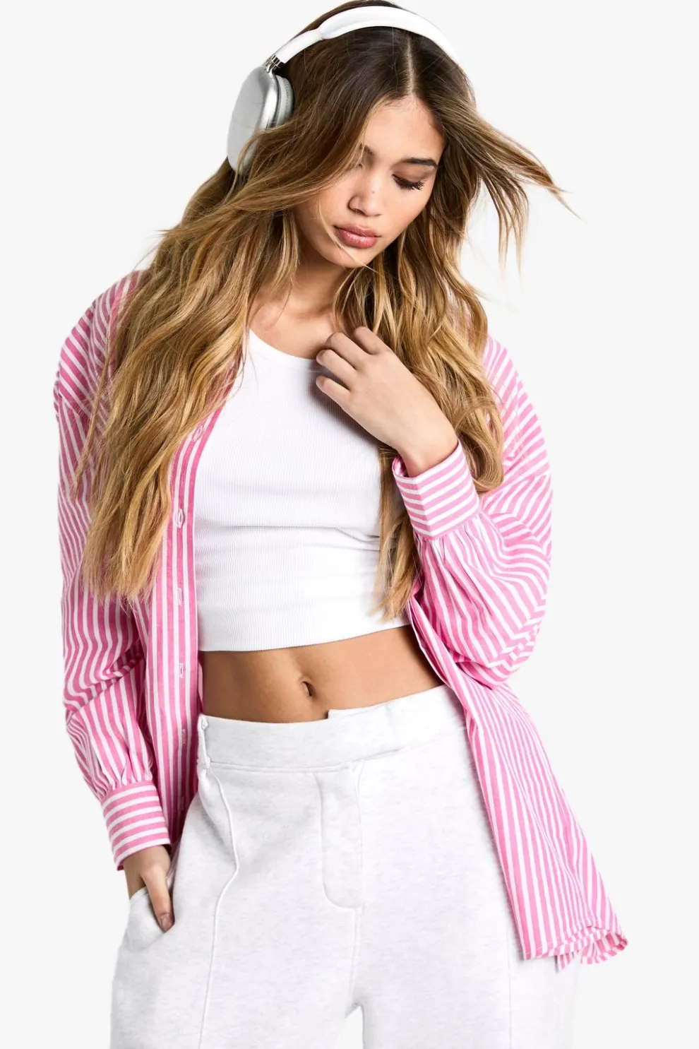 Pinstripe Oversized Shirt | Nasty Gal