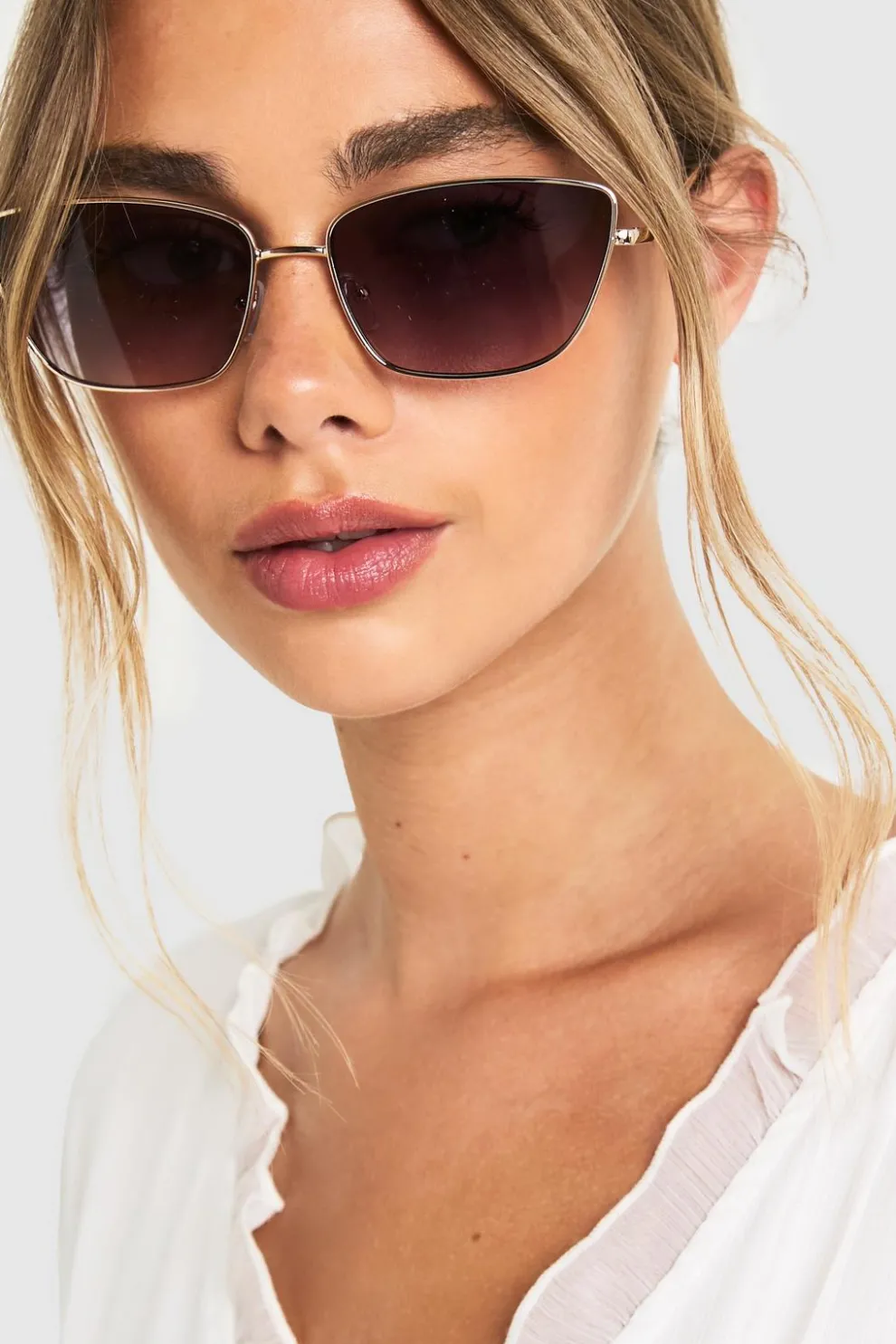 Metal Frame Cat Eye Sunglasses | Nasty Gal
