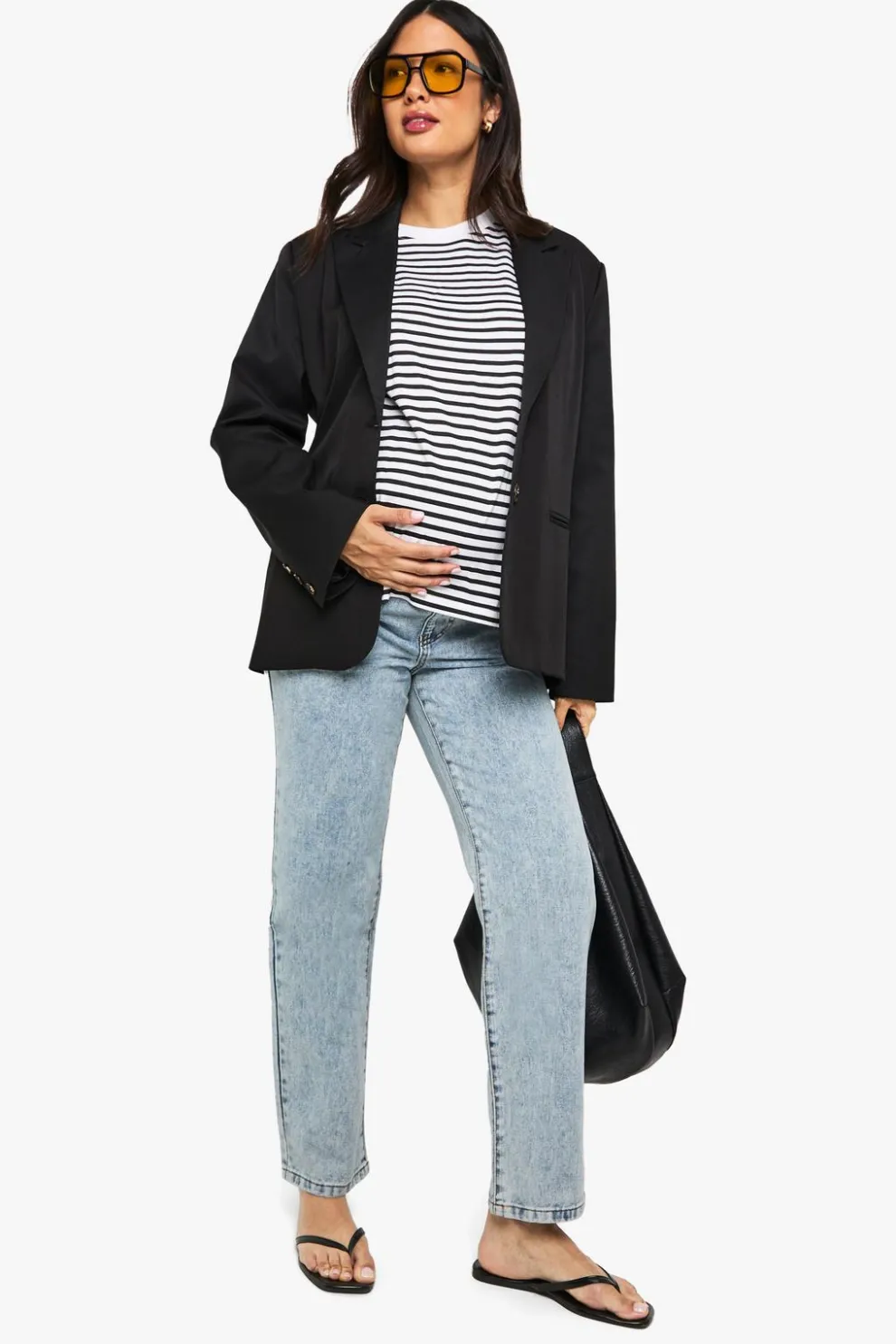 Maternity Over The Bump Mom Jeans | Nasty Gal