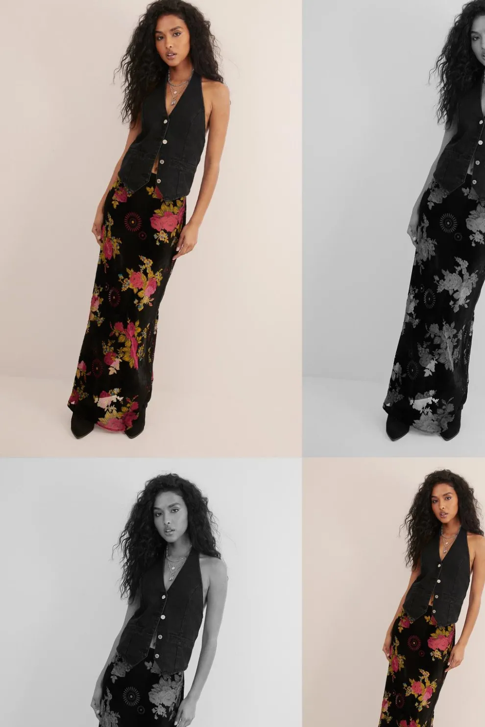Floral Devore Maxi Skirt | Nasty Gal