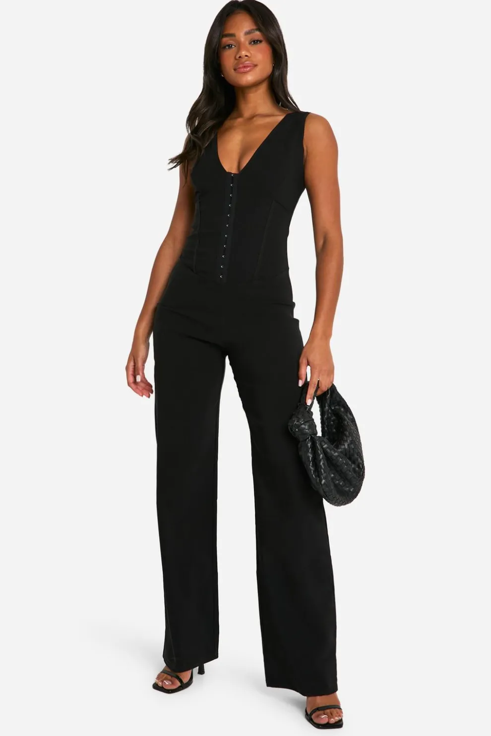 Eyelet Corset Jumpsuit | Nasty Gal